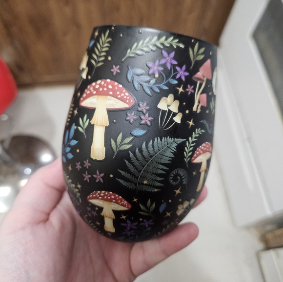 17oz Mushroom Forrest Stemless Glass! - Picture 1 of 3